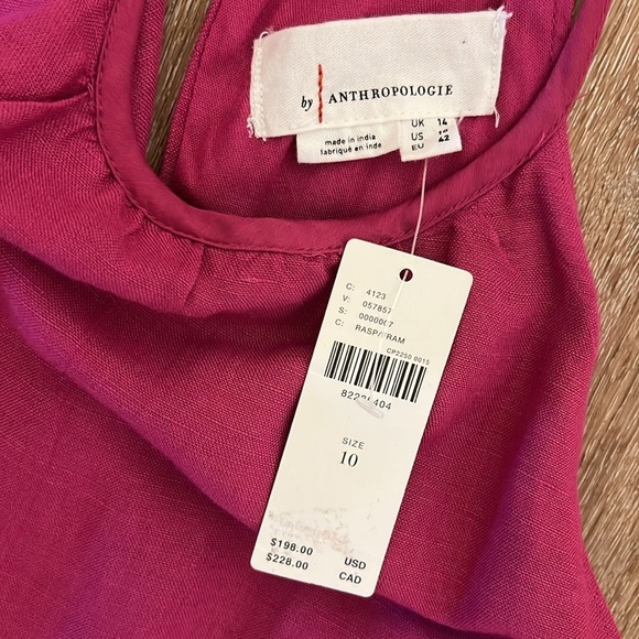 Anthropologie Women’s Jumpsuit Raspberry Size 10 NWT - Picture 9 of 16